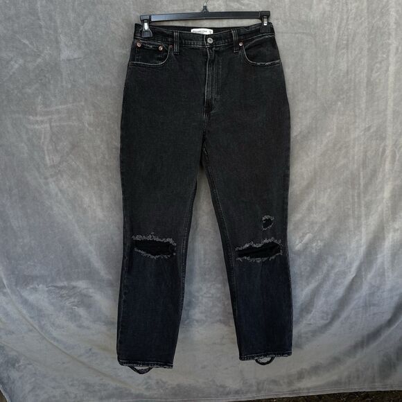 Abercrombie & Fitch The Ankle Straight Ultra High Rise Women’s Jeans Size 29/8 - Picture 2 of 11